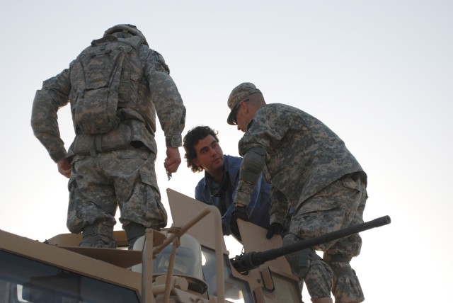 Materiel Enterprise in contact with troops