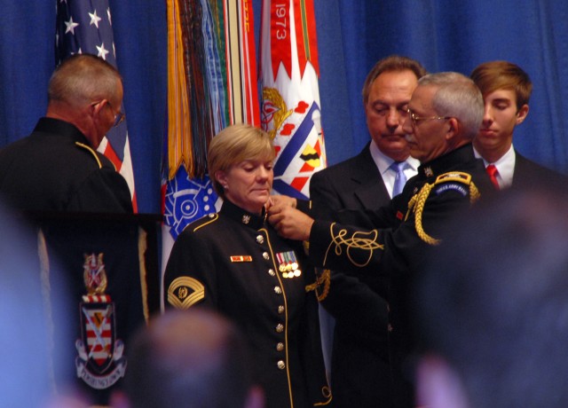 Pershing's Own band receives first female CSM