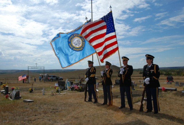 Military Funeral Honors color guard