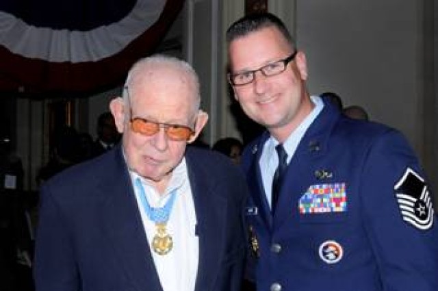 Local Airman Escorts Medal of Honor Recipient at Convention | Article ...