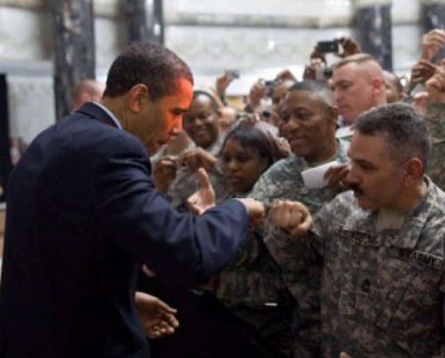 Presidential fist bump
