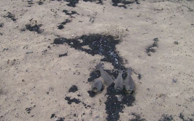 81mm Mortars in the burn area