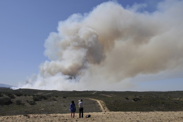 Prescribed Burn smoke plume