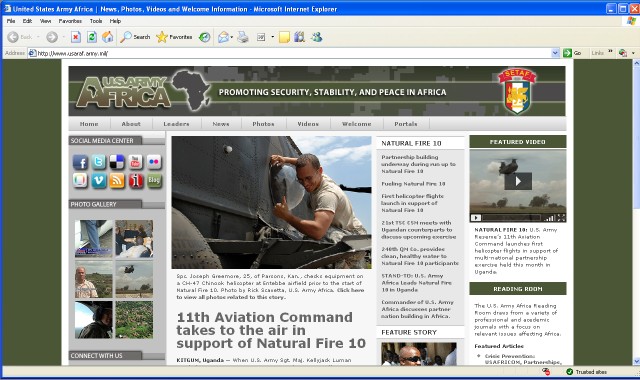 United States Army Africa - official website and social media center