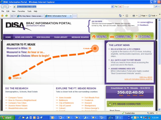 DISA Web sites touted by national Web marketers