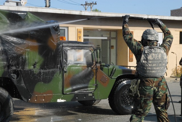 35th ADA Brigade Soldiers join ROK Army counterparts in CBRN training exercise, sports