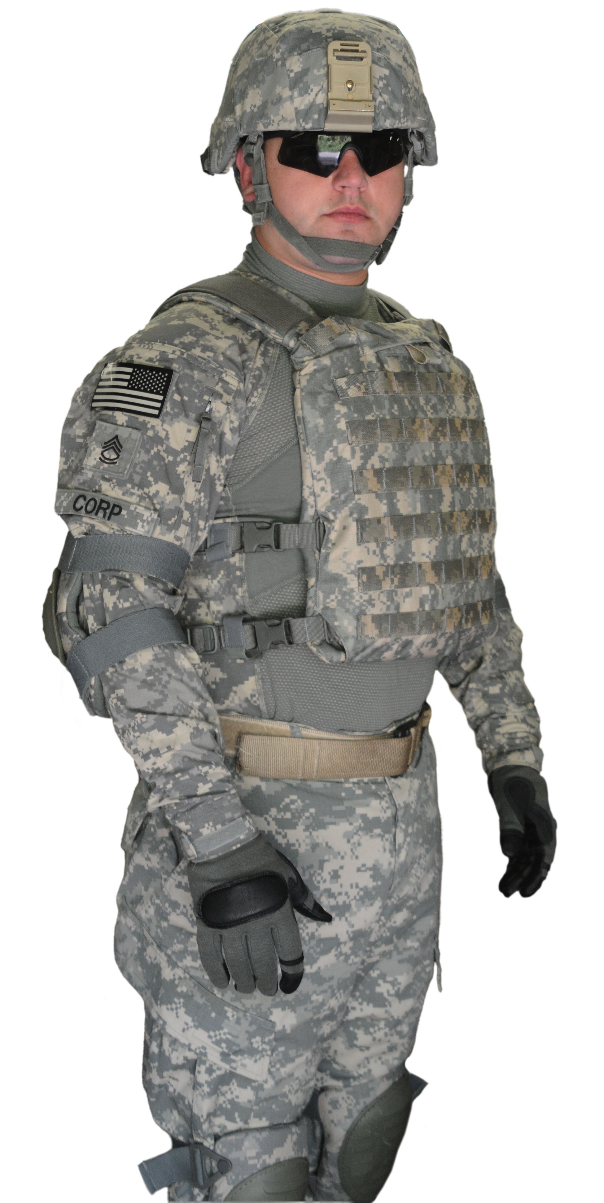 1/6th U.S Army Special Forces Camouflage Protective Bulletproof Vest Model 