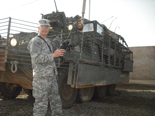 NCO uses Spectrum Analyzer to check EW