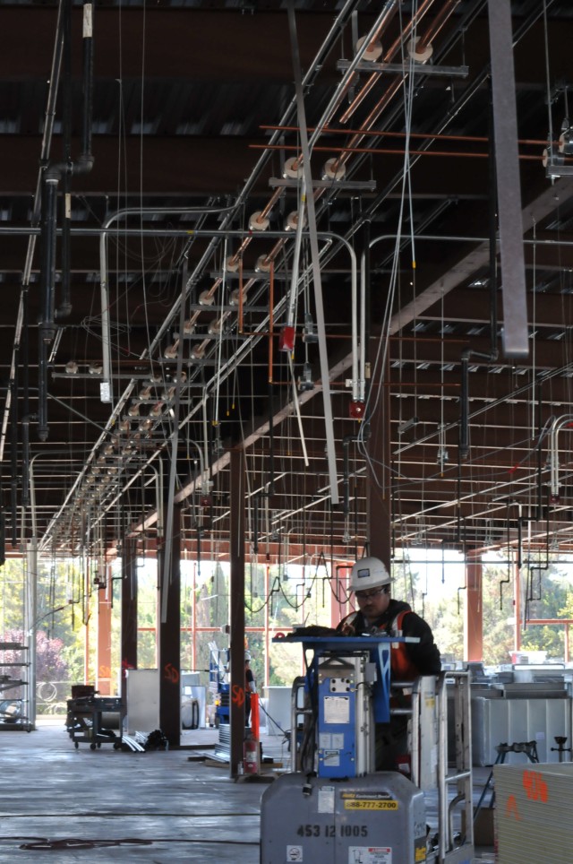 Construction of 63rd RSC headquarters at Moffett Field, Calif.