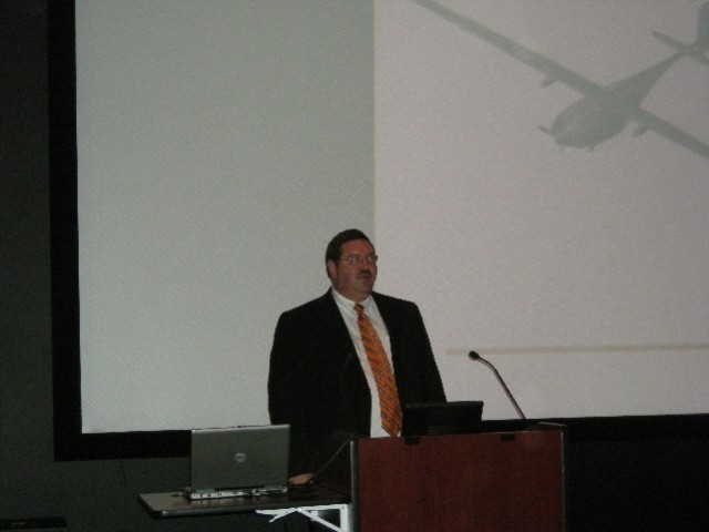 Robertson speaks to students