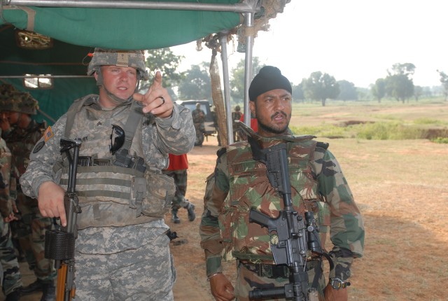 Embedded training strengthens bonds between Indian and U.S. Soldiers at YA 09