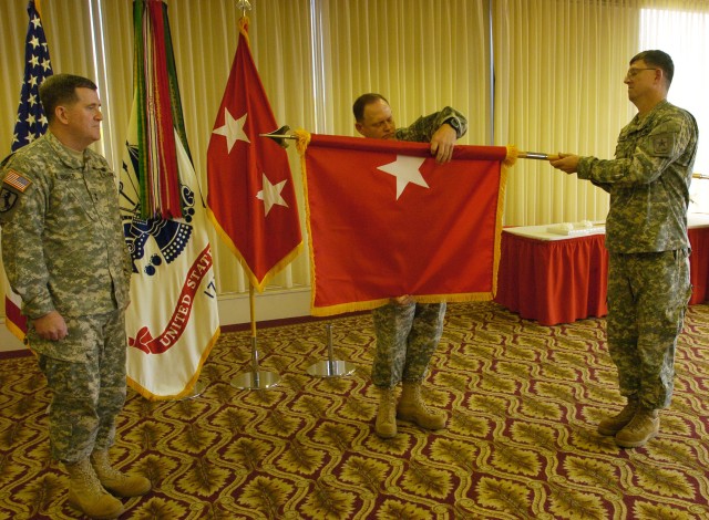 A one-star flag presented