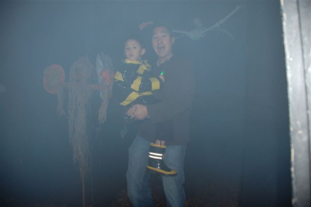 A haunted house!