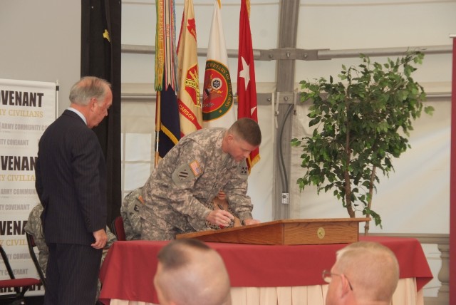 Fort Carson, community leaders sign covenant