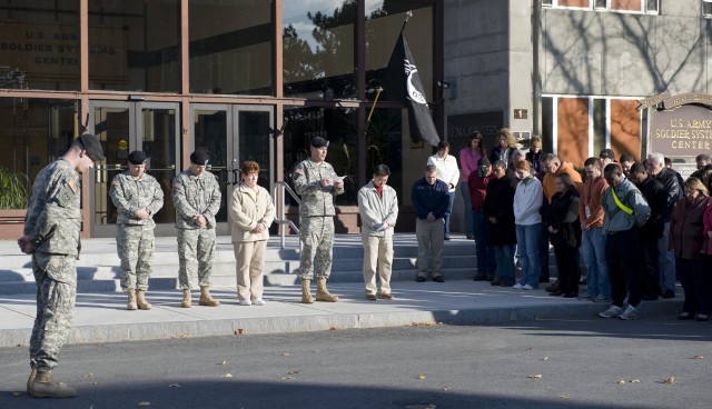 Fort Hood moment of silence at Natick