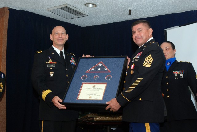 Army South command sergeant major retirement ceremony