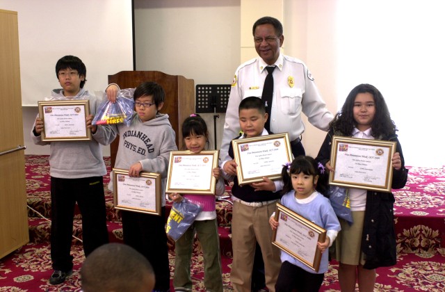 Students awarded for the best fire safety posters