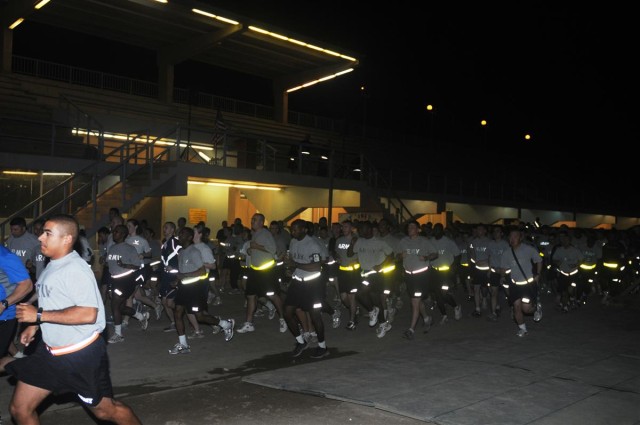 Troops trek 5K for treats