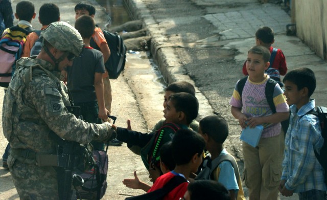 Ramadi students thank reconstruction team, brigade, for new schoolhouse