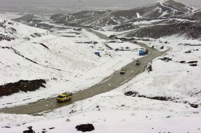 Snow pass in Afghanistan