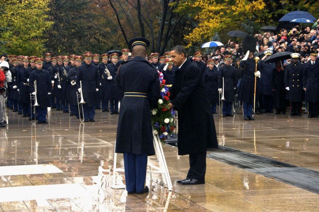 Obama at Arlington on Veterans Day