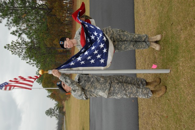 Soldiers honor veterans