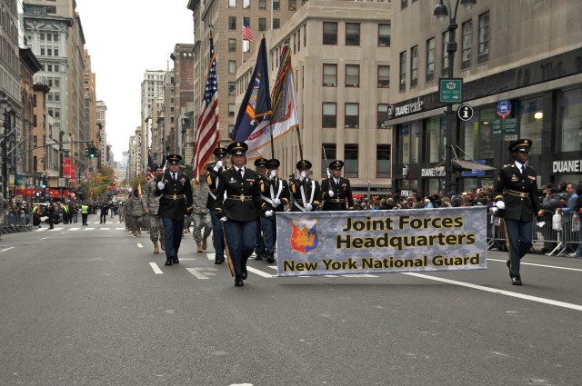 New York National Guard Headquarters Marches in Veterans Day