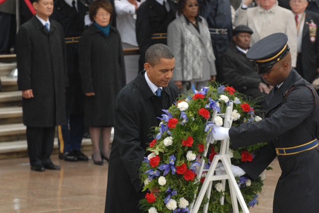 President lays wreath