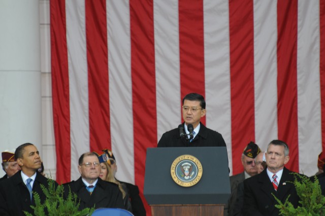 Eric K. Shinseki introduces President Obama