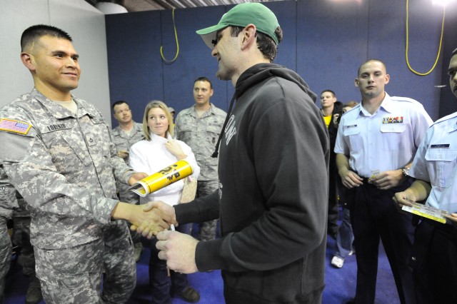 Greeting Soldiers