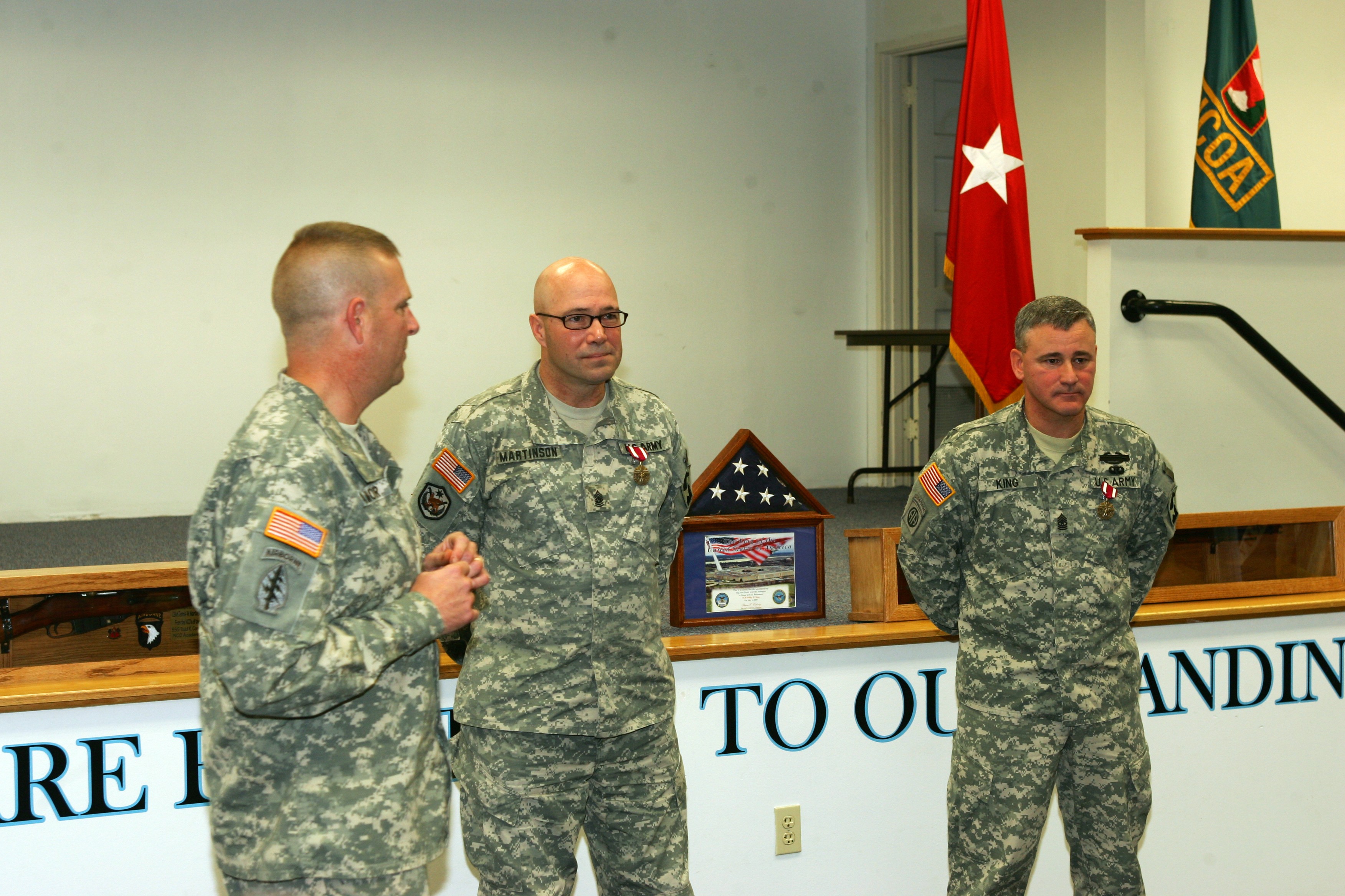 Fort McCoy Officer Academy leaders honored at