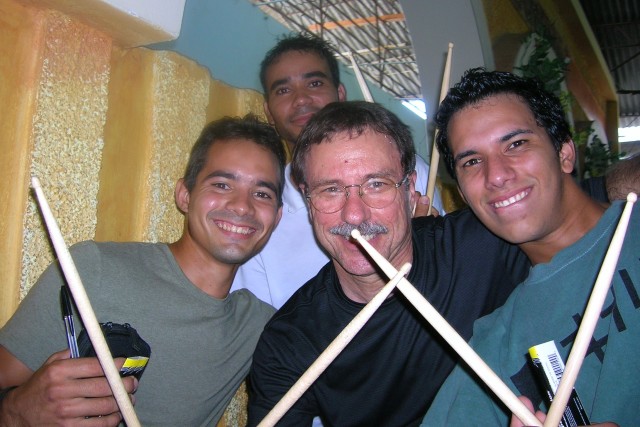 Gene and Cuban musicians