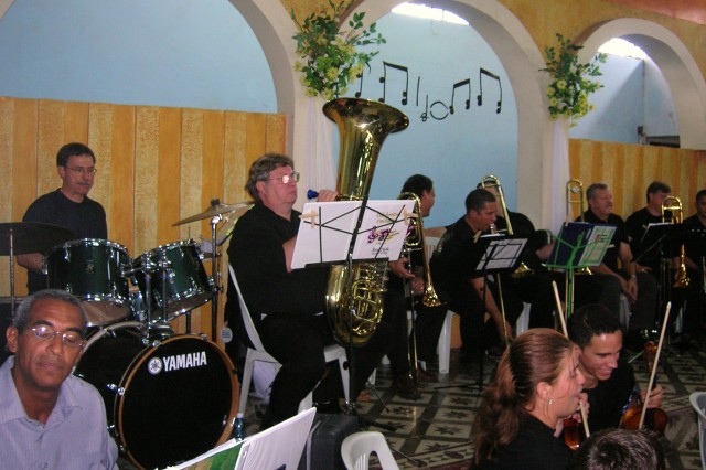 Gene plays for locals
