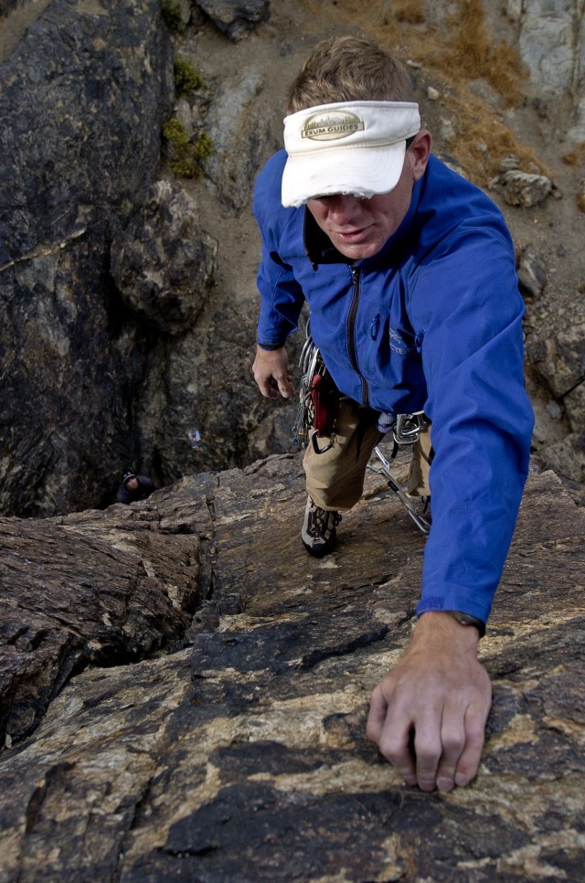 Trooper seeks thrills on cliff face