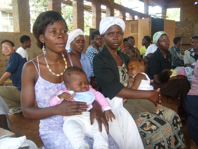 Members of the Compassion International program in Uganda