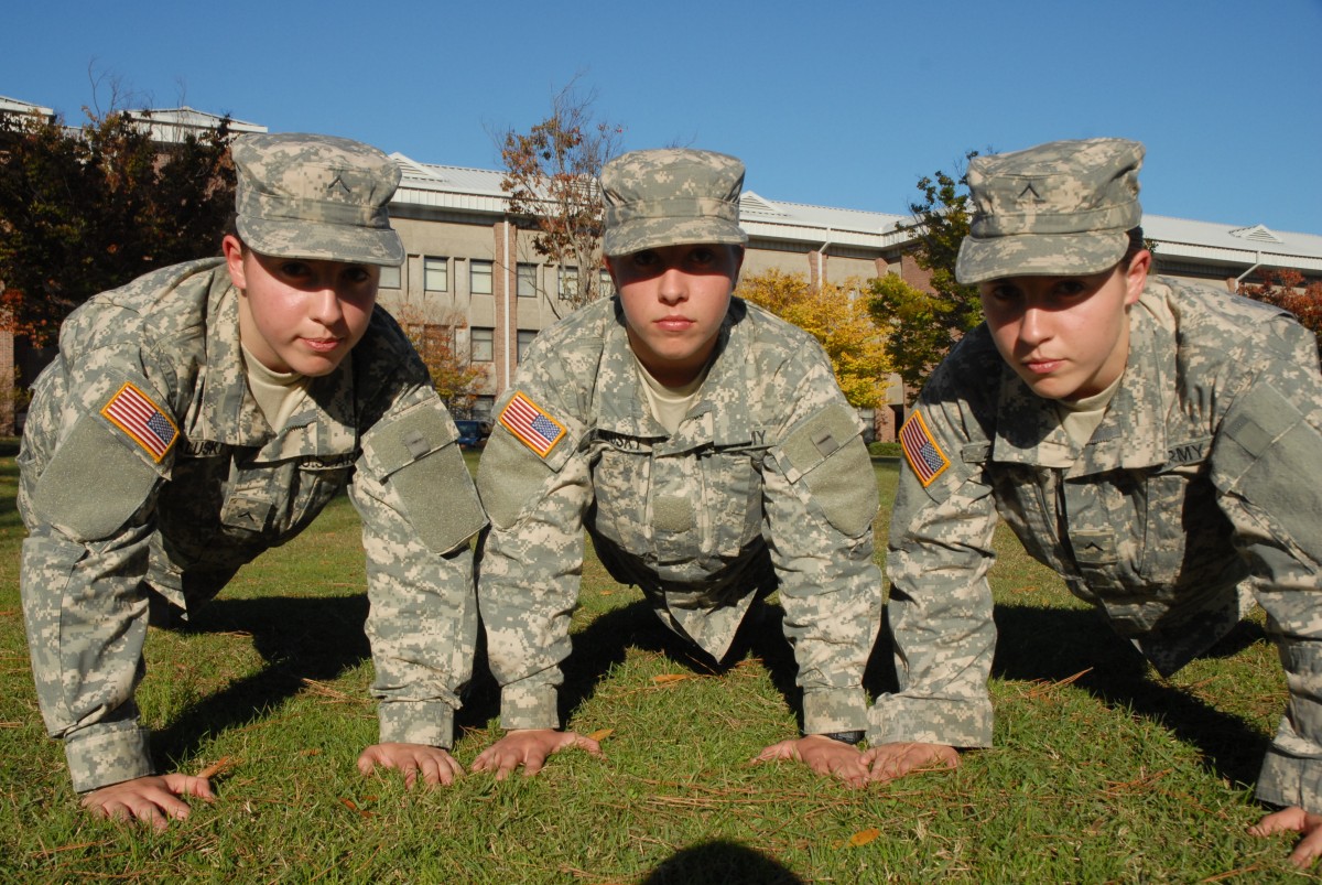 Sisters pose triple threat at BCT | Article | The United States Army