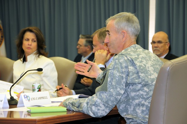 Campbell Leads Safety Meeting