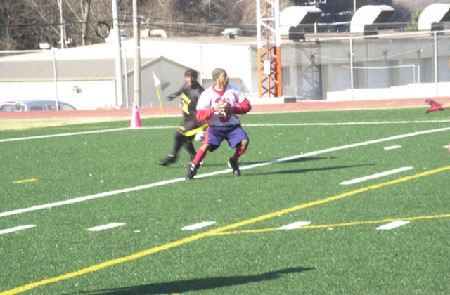 Air Force flies high over Army 16-6 in flag football game