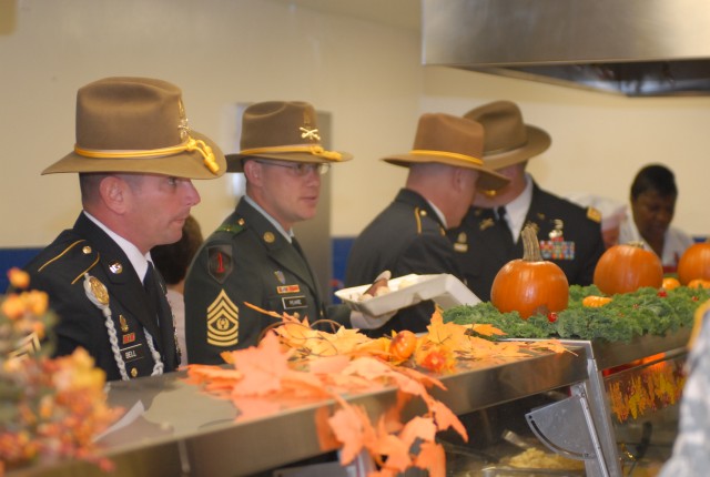 Early dinner at Fort Irwin