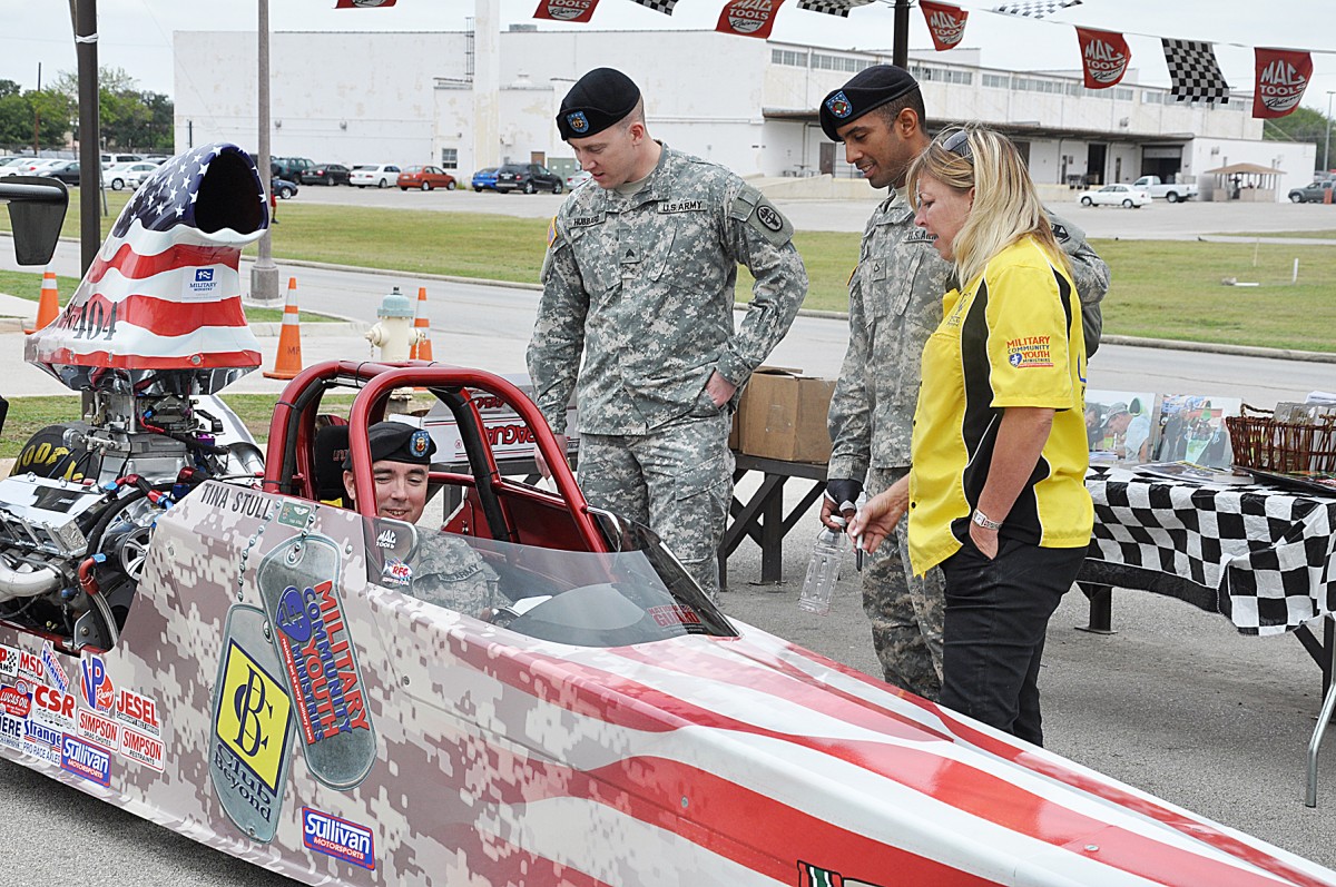 Drag racer visits Fort Sam Houston, shares her experiences Article