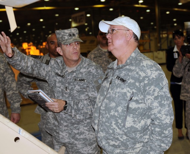 Honorable Joseph Westphal Visit to Mine Resistant Ambush Protected Facility