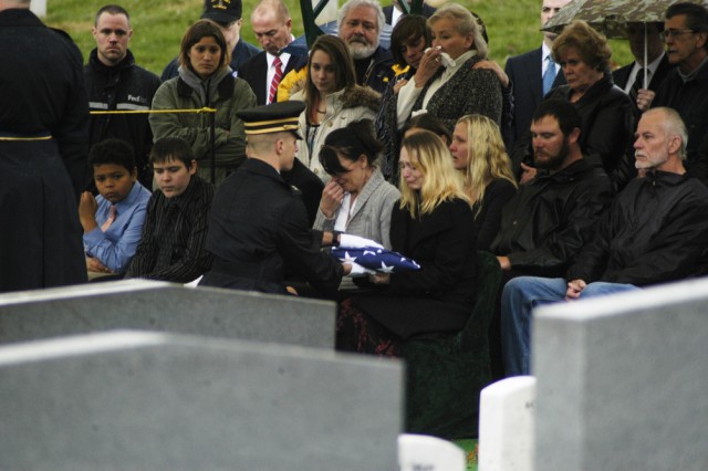 Flag for Medal of Honor recipient&#039;s family