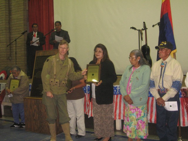 Fort Jackson &quot;Wildcat&quot; helps remember Hopi Indian code talkers during ceremony
