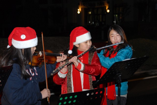 Area I celebrates Christmas with tree lighting ceremonies