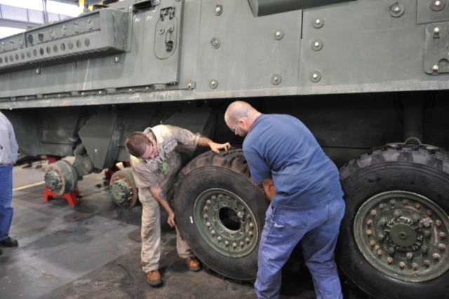 Depot starts Stryker reset work