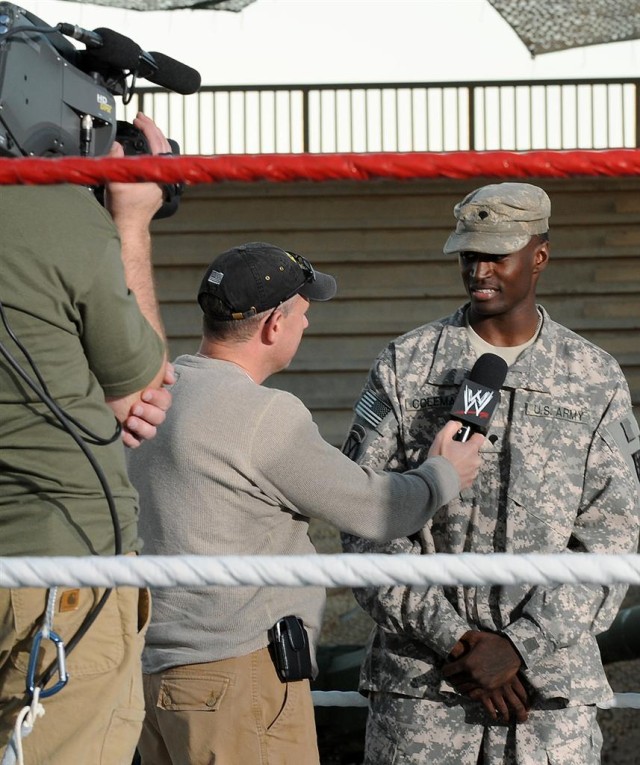 WWE holds national anthem singing contest at Holt Stadium