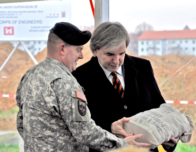 New Wiesbaden housing: German-American leaders break ground on $133 million project