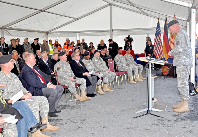 New Wiesbaden housing: German-American leaders break ground on $133 million project