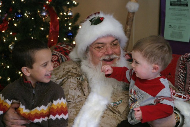 Santa Express pays visit to Fort Riley Wounded Warriors and their Families