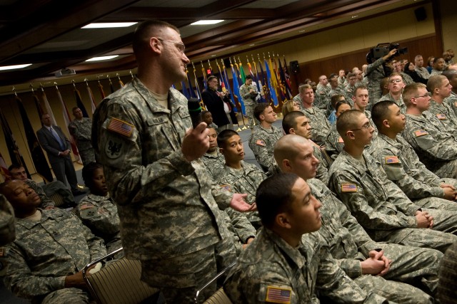 Gen. George W. Casey Jr.,  at Camp Humphreys, S. Korea